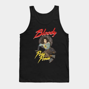 Bloody Pom Poms 80s Horror Movie Tank Top